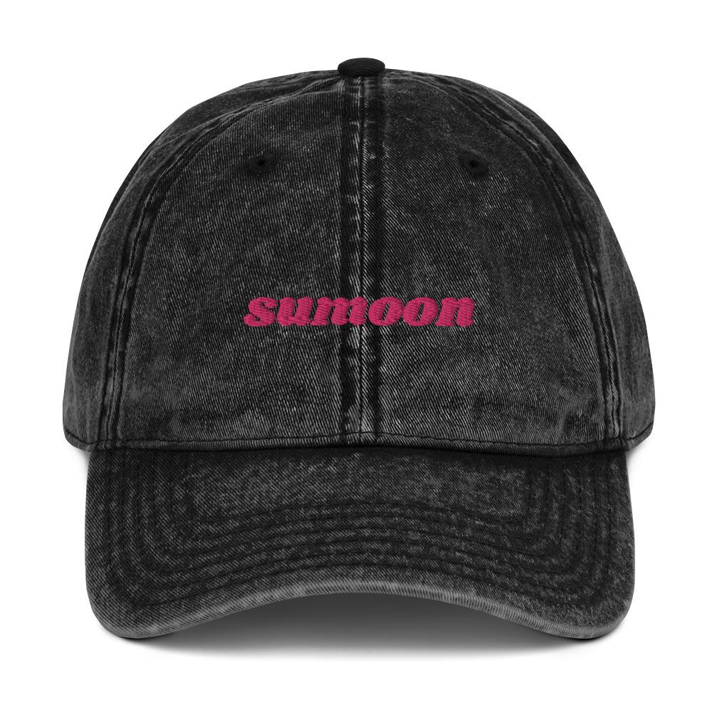 ★1993studio★ CHODAN typographic embroidery ball cap dark b 1993STUDIO] QWER CHODAN Typo Graphic Embroidery Cap (2