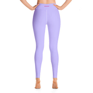 pastel purple high-waisted leggings